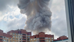 Первые минуты после взрыва в Сергиевом Посаде попали на видео