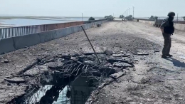 В Херсонской области оценили сроки восстановления Чонгарского моста