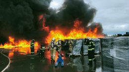 Очевидцы сообщают о крупном пожаре в подмосковном Раменском
