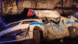 Двое полицейских погибли в столкновении с грузовиком в Подмосковье
