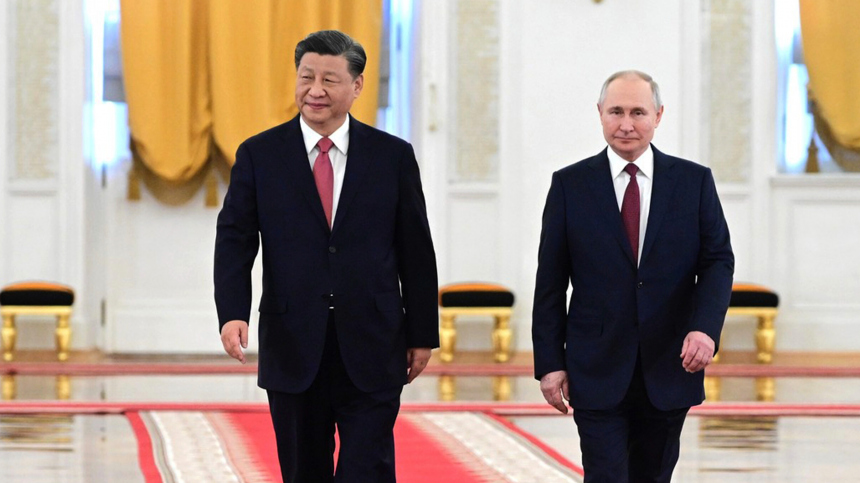 Путин поздравил Си Цзиньпина с 74-й годовщиной образования КНР