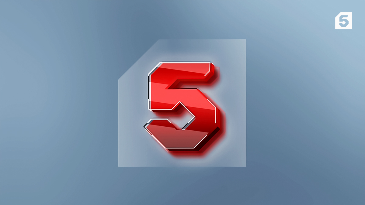 Нейросеть впервые сделала модернизацию логотипа и оформления эфирного пространства Пятого канала