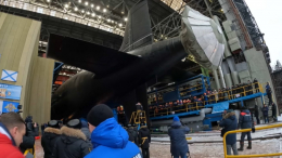 Многоцелевая атомная подлодка «Архангельск» спущена на воду