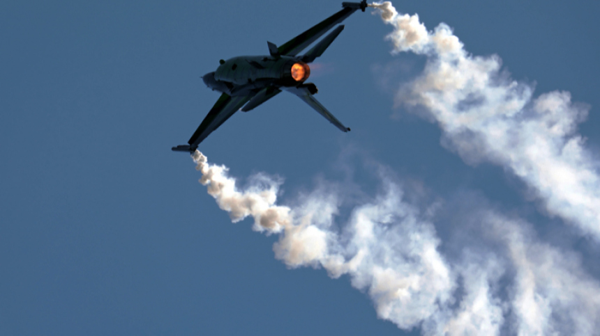 В Южной Корее в ходе тренировок разбился американский истребитель F-16