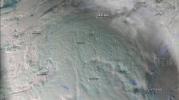 Роскосмос показал снимки мощного снежного циклона «Ваня»