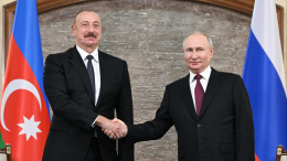 Путин поздравил президента Азербайджана Алиева с днем рождения