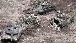 Российские бойцы уничтожили взвод танков Leopard на Сватовском направлении