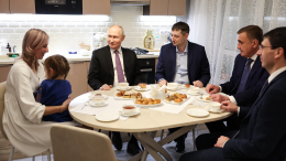Путин заехал в гости к врачу в Туле и попробовал яблочную пастилу