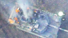 Появились кадры уничтожения первого танка Abrams в зоне СВО