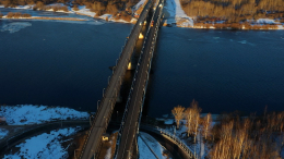 Мост через реку Волхов в Ленобласти открыли почти на два года раньше срока