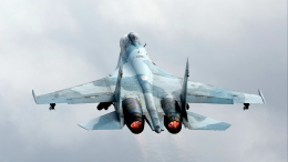 Экипаж Су-27 ВКС РФ сопроводил французские истребители в небе над Черным морем