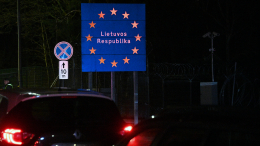 В Литве задержан первый автомобиль с российскими госномерами
