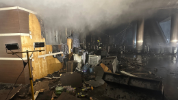 Тушение очагов пожара в «Крокус Сити Холле» займет полтора-два часа