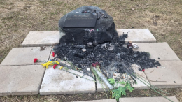 В Новой Москве сгорел мемориал жертвам теракта в «Крокусе»
