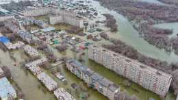 «Роскосмос» показал спутниковые снимки наводнения в Оренбуржье