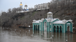 Уровень реки Урал возле Оренбурга поднялся до тысячи сантиметров