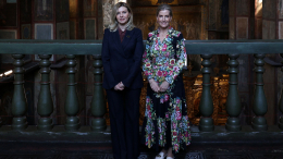 Повод не сочли траурным: Зеленкая повеселилась с герцогиней Эдинбургской в Киеве