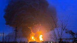 В Краснодарском крае после атаки БПЛА вспыхнула нефтебаза, есть пострадавшие