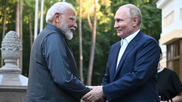«В домашней обстановке»: Путин встретился с премьер-министром Индии Моди