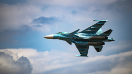 Су-34 бомбят пункт временной дислокации ВСУ. Лучшее видео из зоны СВО