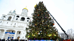 В Москве украсили главную новогоднюю елку