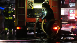 В Барнауле ликвидируют крупный пожар