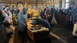 В Оптиной пустыни началась церемония прощания со старцем Илием