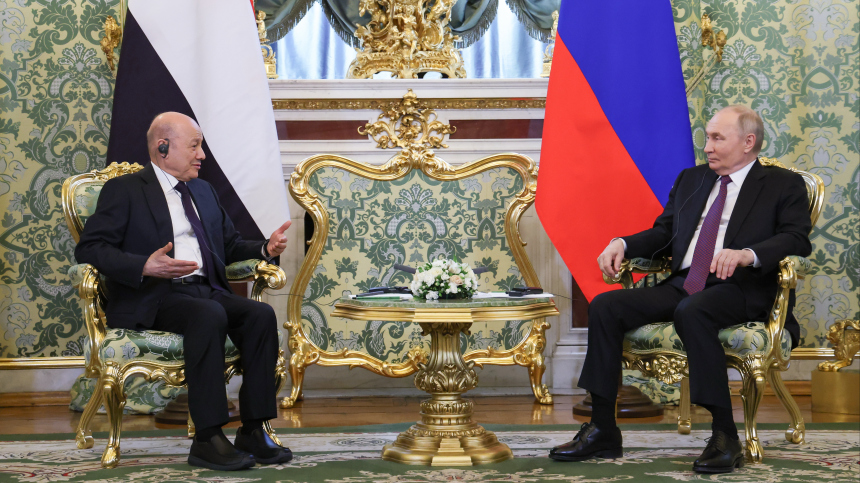 Президент России и лидер Йемена провели официальные переговоры в Кремле
