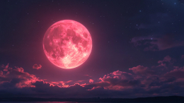 Редкое зрелище: «Клубничная Луна» украсит небо в июне
