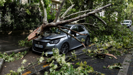 Град, ливень и летающие деревья: Париж накрыл шторм