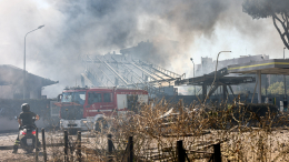 На автозаправке в Риме прогремел сильный взрыв