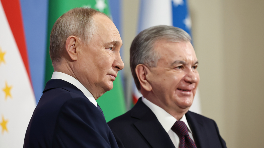 Путин поздравил президента Узбекистана Мирзиёева с днем рождения