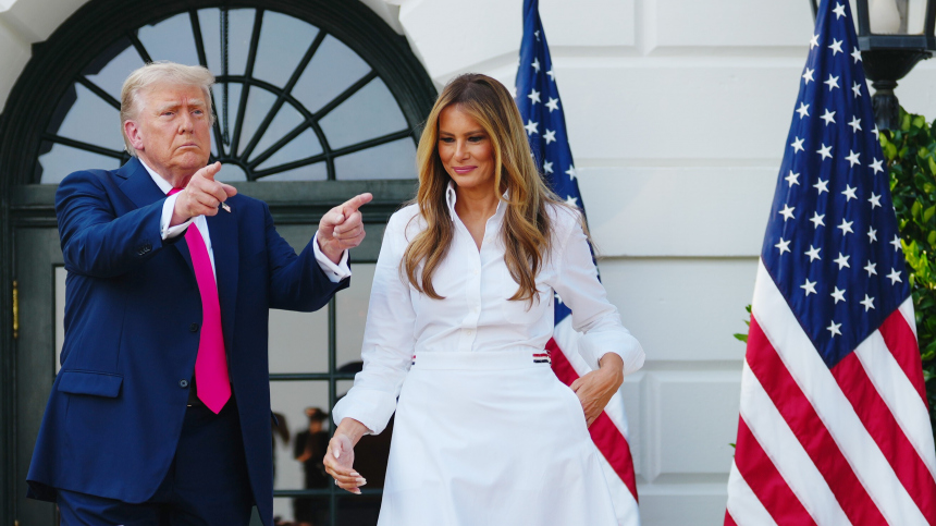 Трамп заявил, что первой леди США Меланье нравится Путин