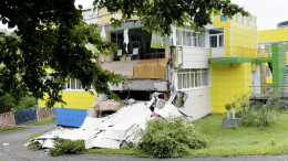 В Петропавловске-Камчатском из-за землетрясения обрушилась стена детсада