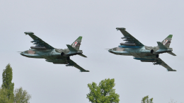 Штурмовики Су-25 атаковали позиции боевиков ВСУ. Лучшее видео из зоны СВО