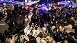 Митинг против полного военного захвата сектора Газа подавили в Тель-Авиве