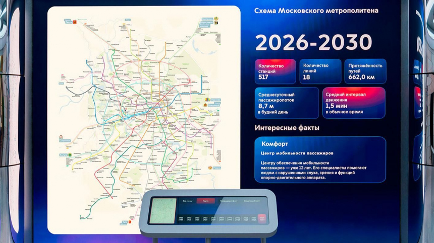 Метро будущего: показали новую схему Московского метрополитена