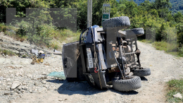 В горах Сочи перевернулся УАЗ с туристами, есть пострадавшие