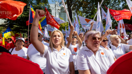 В Кишиневе 69 человек задержали во время протеста оппозиционного блока «Победа»