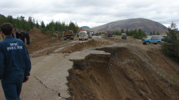 В Магаданской области закрыли часть трассы «Колыма» из-за размыва