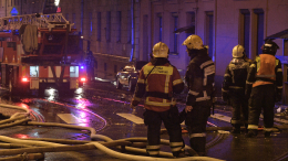 Ретрокатер сгорел на набережной Фонтанки в Петербурге