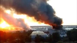 Под Киевом горит завод по сборке турецких БПЛА Bayraktar