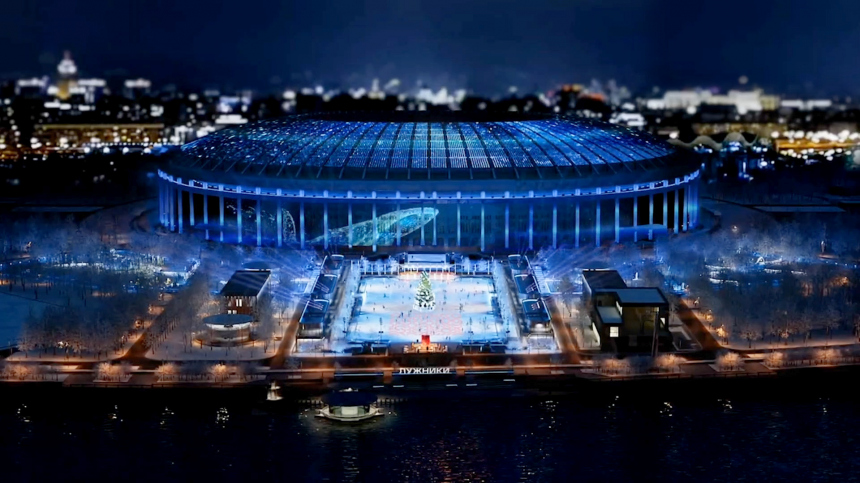 В «Лужниках» создается уникальная архитектурно-художественная подсветка