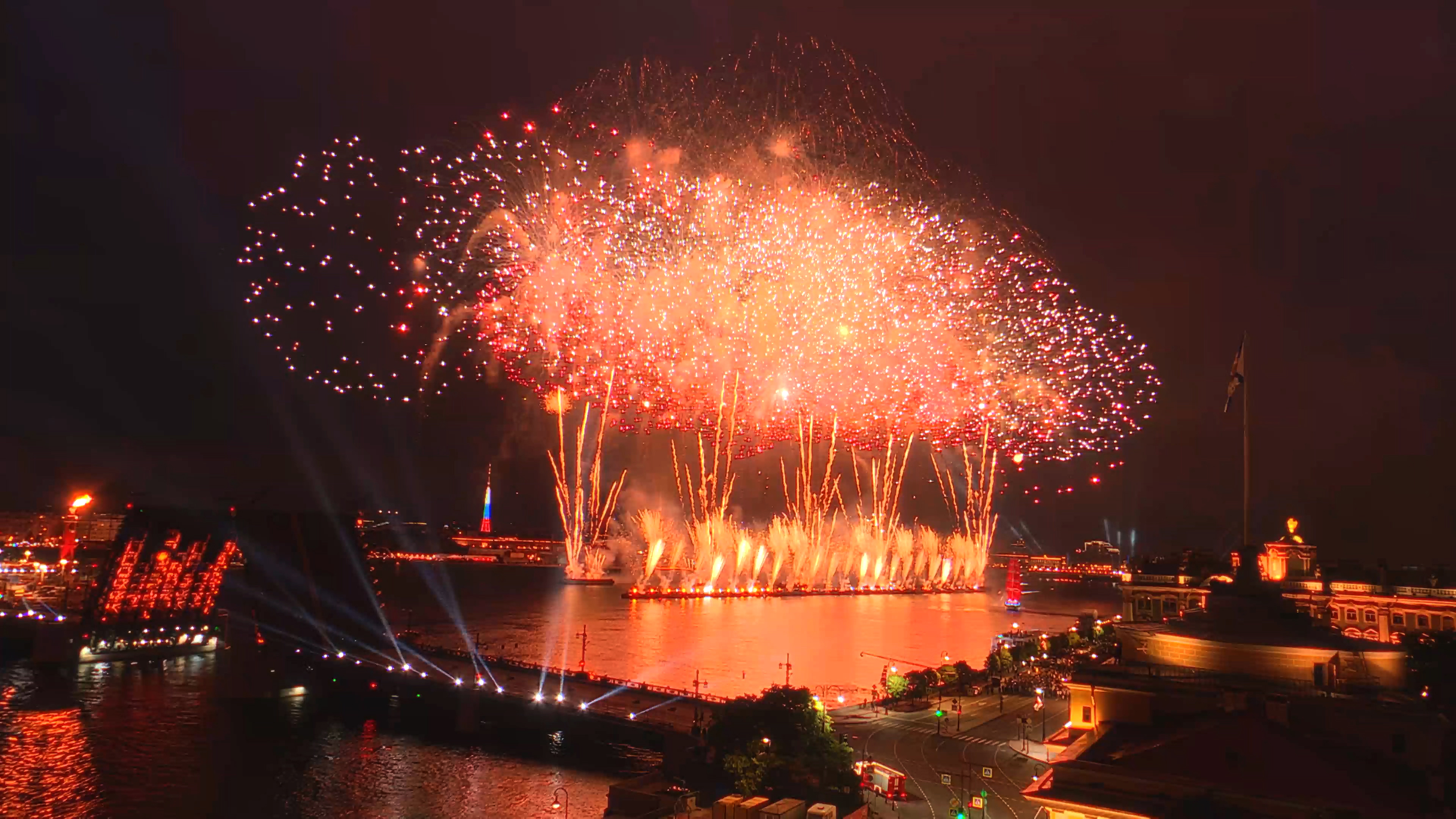 Алые паруса 2025 | Водно-пиротехническое шоу
