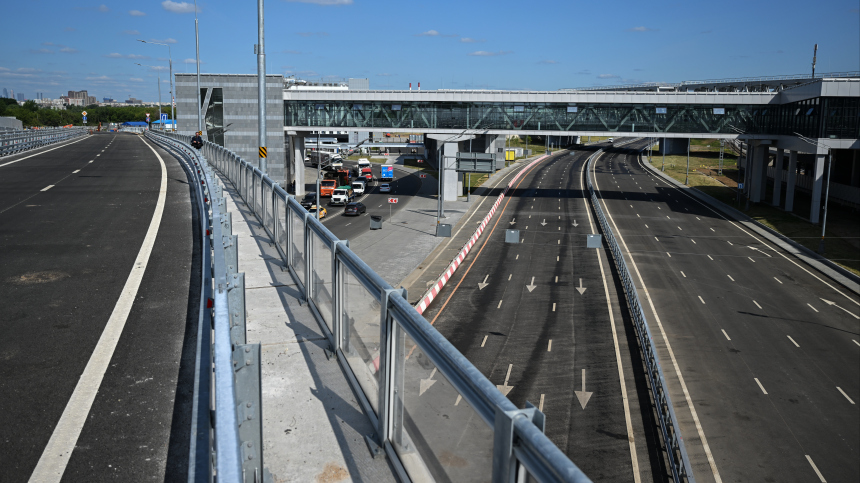 Около 400 тысяч машин проходит по Московскому скоростному диаметру ежедневно