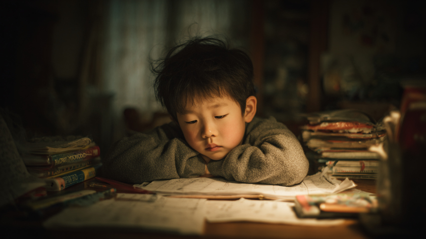 В Китае 11-летний школьник чуть не погиб из-за «домашки»