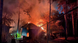 Зоопарк загорелся в Новосибирске