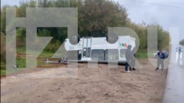 В Тульской области опрокинулся автобус, есть пострадавшие
