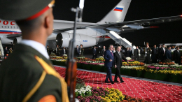 Путин в Душанбе: как начался государственный визит президента в Таджикистан