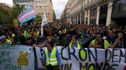 В Париже прошел митинг за отставку Макрона и выход из ЕС и НАТО